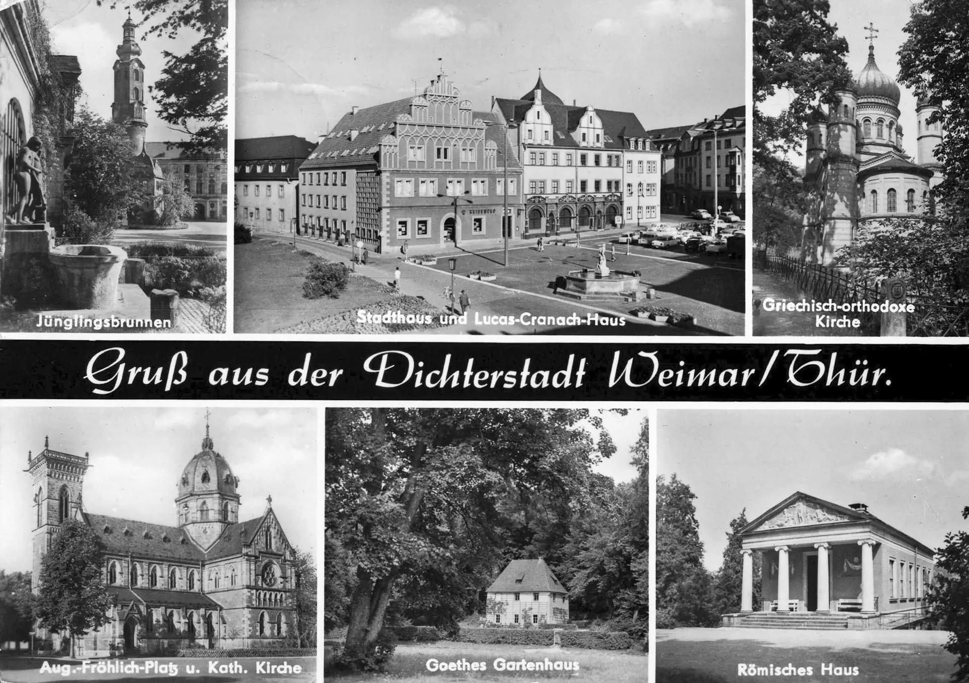 Gruß aus der Dichterstadt Weimar, Weimar, Deutschland